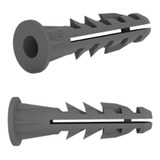 Kit 1000 Buchas 6 Mm Com Aba Anel Para Fixação Parede