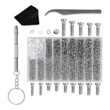 Kit 1000 Parafusos Relógios Óculos Conserto Fornitura Porca