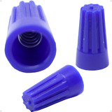 Kit 1000pçs Conector Torção Azul Cabo 0 8 4 5mm S p2