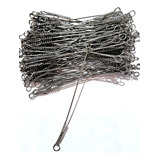 Kit 100pçs Encastol De Pesca Empate Aço Rígido Inox 22x10