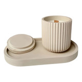 Kit 108 Molde Silicone Bandeja Oval Pote Riscado Vela Gess