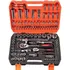 Kit 108 Soquete 1 2 Aço Crv Profissional Chave Catraca Carro