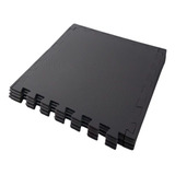 Kit 10m Tapete Tatame Eva Treino Fitness 100x100 10mm Preto