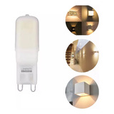 Kit 10pç Lâmpada Led Halopin G9 3w 2400k Luz Ambar Lumanti Luz Branco quente 127 220v