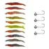 Kit 10pçs Camarão Artificial Jig Head 9 8cm Robalo Matadeira