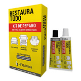 Kit 10pçs Restauratudo Reparo Cola Parachoque 190gr Fibra