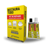 Kit 10pçs Restauratudo Reparo Cola Parachoque 190gr Fibra