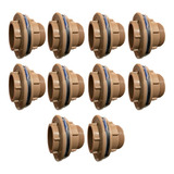 Kit 10un Adaptador Flange 20mm 1 2 Para Caixa De Agua