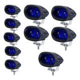 Kit 10un Farol Led Empilhadeira Blue Spot Luz Azul 20w