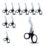 Kit 10un Tesoura Ponta Romba Resgate Corta Gaze Enfermeiro