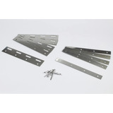 Kit 10und Pendural Aço Inox   Suporte Cortina De Pvc   200mm