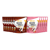 Kit 10uni Biscoito Tapioca 2 Sabores 60g Vegano Sem Glúten