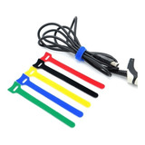 Kit 10x Abraçadeira Organizador De Cabos E Fios Dupla Face