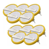 Kit 10x Bateria Com Terminal De Solda Cr2032 Para Mega E N64