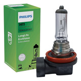 Kit 10x Lâmpadas H11 Halógena Farolete 12v 55w Farol Philips