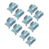 Kit 10x Presilha De Mola Garra Para Fixação De Perfil Slim
