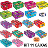 Kit 11 Cx Fini Tube Dentadura Morango Escolha Sabor Atacad