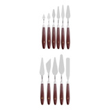 Kit 11 Espátulas Aço Pintura Acrílica Óleo Tela Escultura