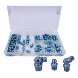 Kit 110 Unid Pino Bico Graxeiro Lubrificacao Reto 45 90graus