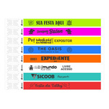 Kit 1100 Pulseiras Vip Para Festa Evento Personalizada Tyvek