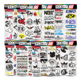 Kit 115 Adesivos Patrocinios Dragão Tutto Moto The Doctor