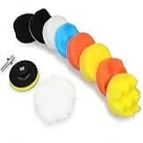 Kit 11pcs Boinas Esponjas De Polimento Automotivo 3 Polegadas 8cm Para Parafusadeira E Furadeira
