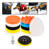 Kit 11pçs Polimento 3 Polegadas Furadeira Parafusadeira