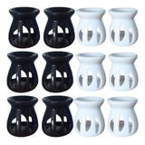 Kit 12 6 6 Difusor Rechaud Lua P Óleos Essenciais Wax Melts