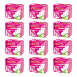 Kit 12 Absorvente Cotton Higienico Cobertura Suave C aba 8un