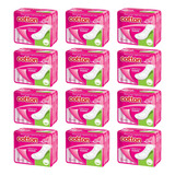 Kit 12 Absorvente Cotton Higienico Cobertura Suave S aba 8un