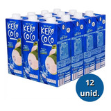 Kit 12 Água De Coco Esterilizada Kero Coco Caixa 1 Litro