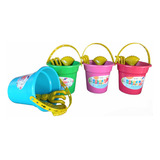 Kit 12 Baldinhos Praia Infantil brinquedo Para Crianças