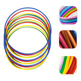Kit 12 Bambolês 90cm Colorido Brinquedo Arco Infantil