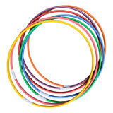 Kit 12 Bambolês Arco Colorido Infantil Brincadeira Circuito