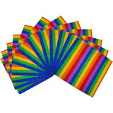 Kit 12 Bandanas Colorida Lenço Arco Iris Lgbt Moda
