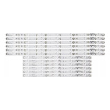 Kit 12 Barras Para Tv Aoc Le50u7970 50pug6102 12 Leds