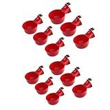 Kit 12 Bebedouro Para Aves Controle Automatico Nivel De Agua Ideal Para Galinheiro Fazenda Gaiola -K12PET1-VERM-