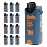 Kit 12 Bebida Proteinada Caramelo E Flor De Sal Nude 250ml