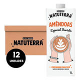 Kit 12 Bebida Vegetal Barista Amêndoas Zero Açúcar Natuterra