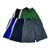 Kit 12 Bermudas Short De Tactel Adulto Com Elástico