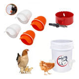Kit 12 Bocal Para Comedouro Tratador Galinhas Aves Ração