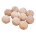Kit 12 Bolas De Madeira Pinus 60mm Diâmetro