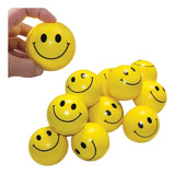 Kit 12 Bolinhas Bola Macia Emoji Anti Stress Massagem Smile
