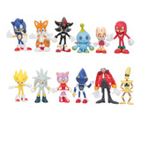 Kit 12 Bonecos Sonic