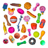 Kit 12 Brinquedo Mordedor Diversos P Cães Pequeno E Médio