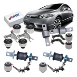 Kit 12 Buchas Suspensão Traseira New Civic G8 2006 2007 2008