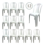 Kit 12 Cadeiras Plástica Igreja Bistrô