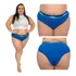 Kit 12 Calcinha Plus Size Algodão,com Cintura Alto E Com Cós