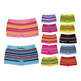 Kit 12 Calcinha Shortinho Box Infantil Atacado Revenda Lindo