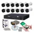 Kit 12 Câmeras Intelbras 1120b Dvr 16 Canais Audio Microfone